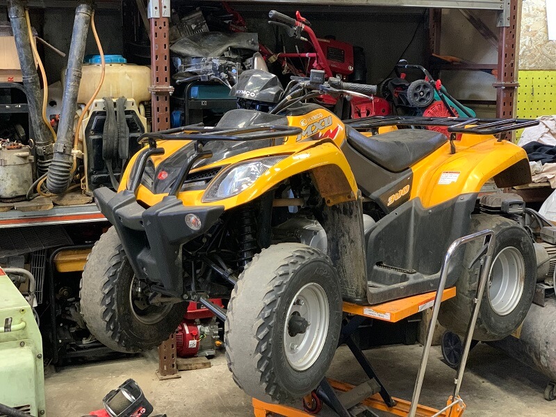 Квадроцикл на диагностике